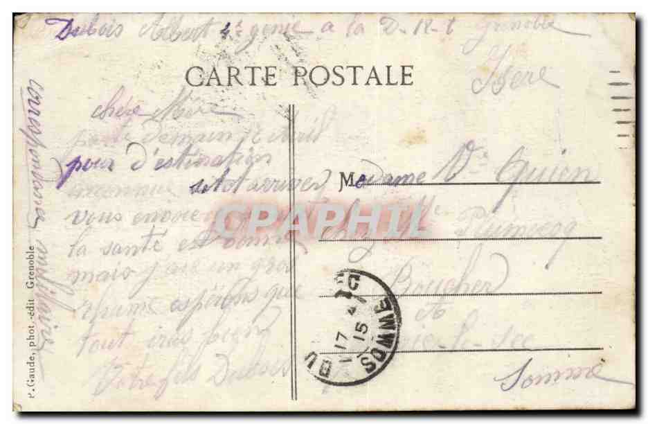 Grenoble - Fort Rabot et la Bastille - CPA  — Rückseite