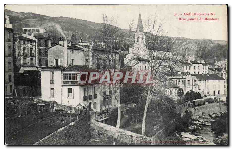 Amelie les Bains - Rive Gauche du Mondony - CPA 