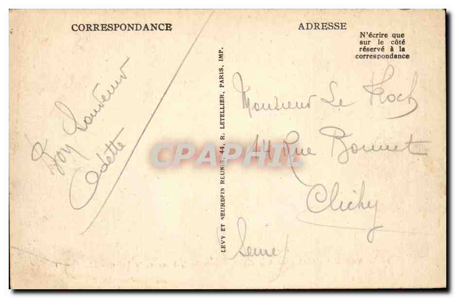 Amboise - Vu Generale vers le Chateau et la Loire - CPA  — Rückseite