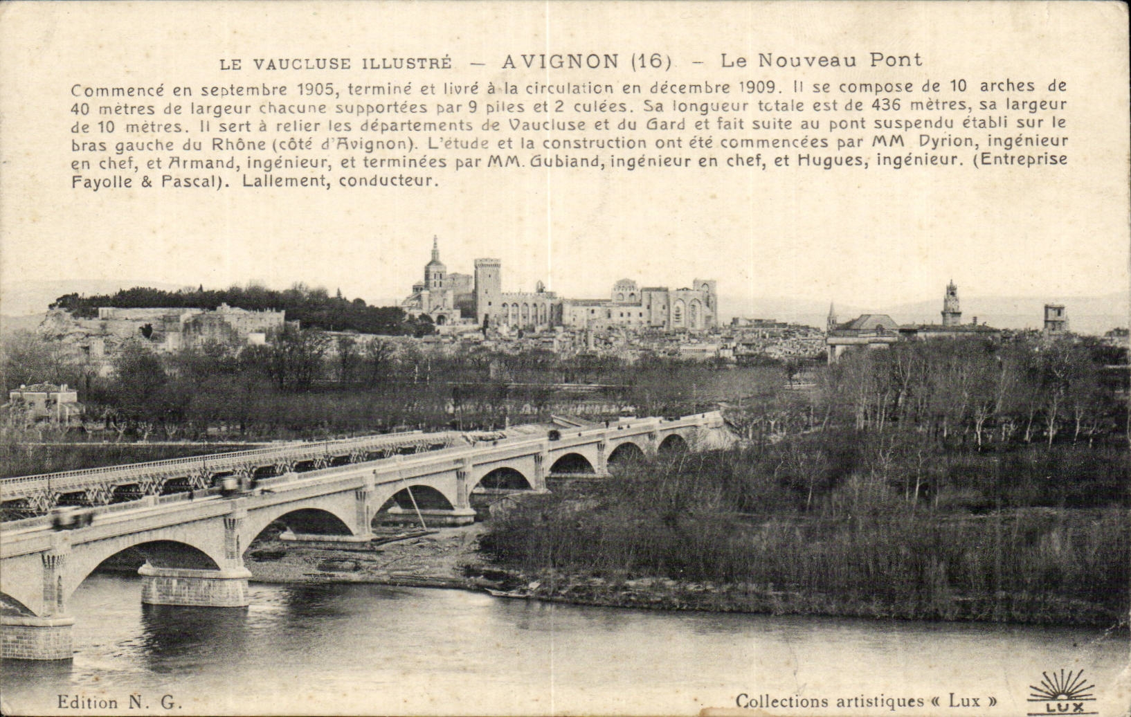 Avignon - Le Nouveau Pont - Le Vaucluse illustree - CPA 