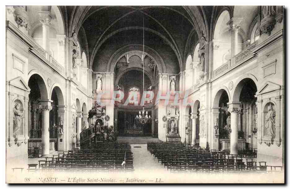 Nancy cPA Eglise Saint Nicolas interieur