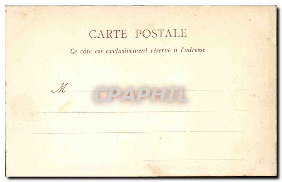 Bourg de Batz CPA La pierre longue — Back
