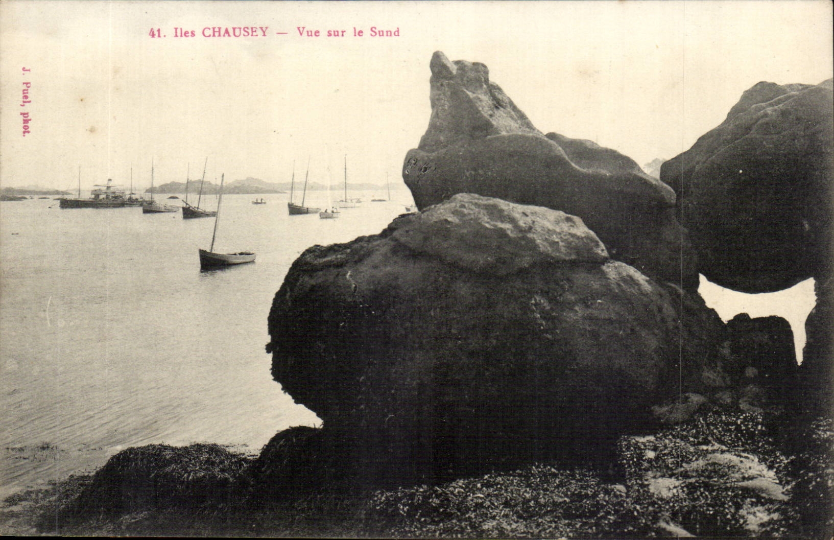 Iles CHAUSEY — Vue sur le Sund — J. Puel, phot.