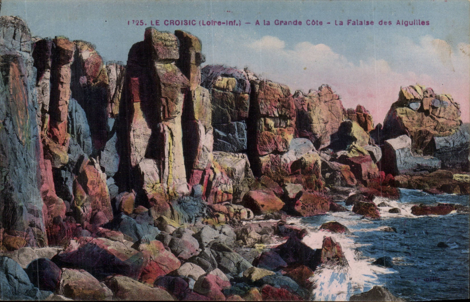 Le CRoisic CPA A la grande cote La falaise des Aiguilles