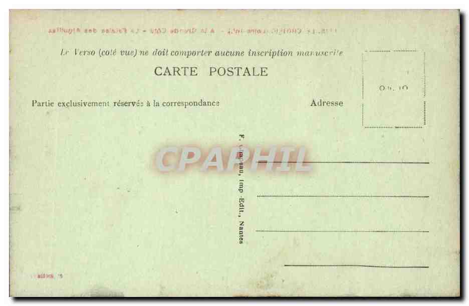 Le CRoisic CPA A la grande cote La falaise des Aiguilles — Rückseite