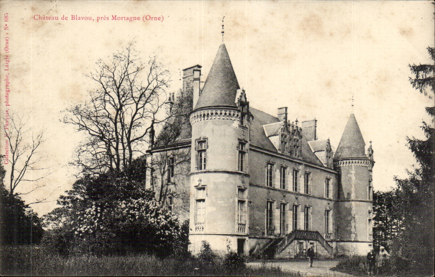 CPA Chateau de Blavou pres Mortagne