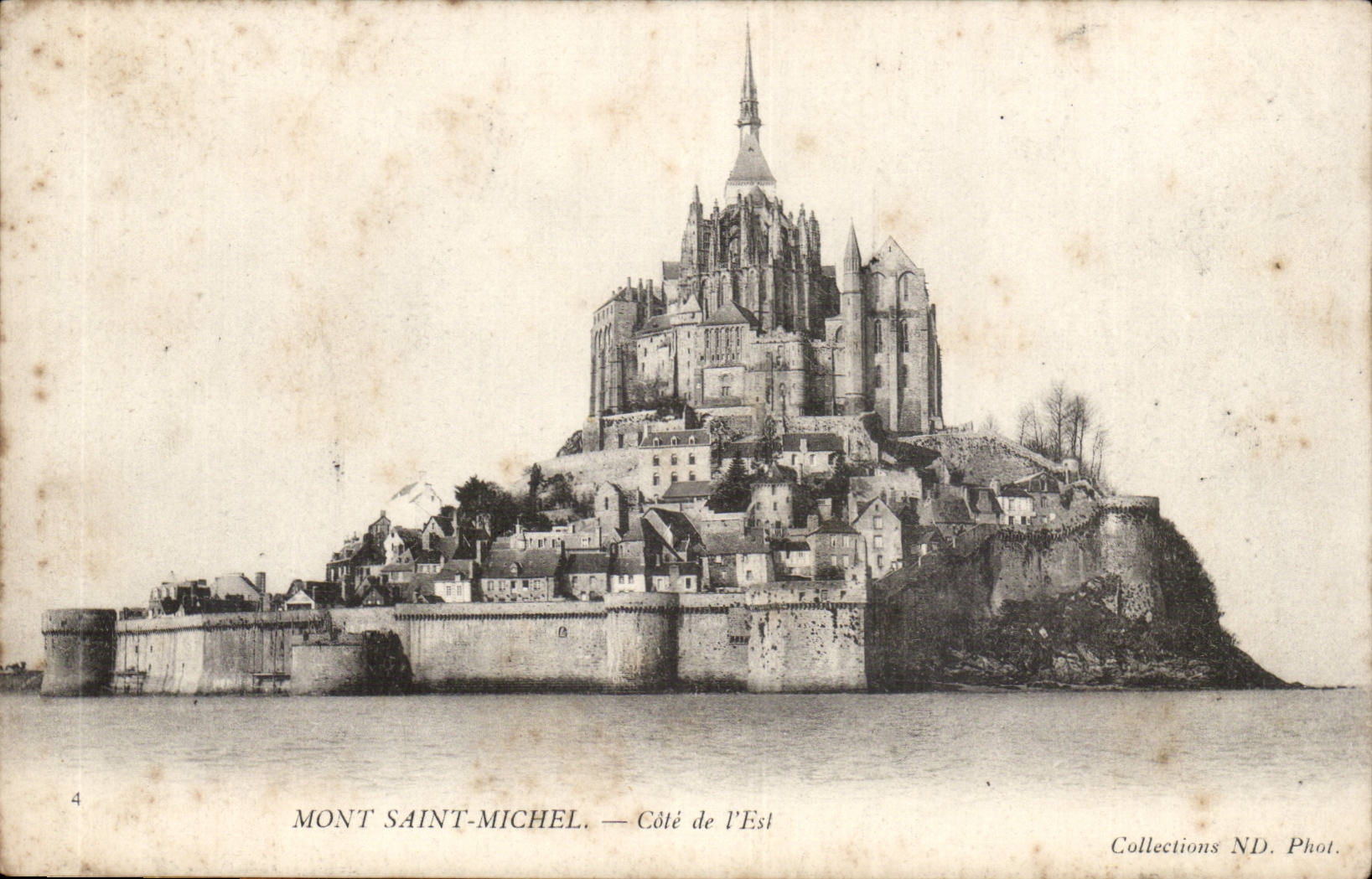 Mont Saint-Michel — Côté de l'Est — Collections ND. Phot.