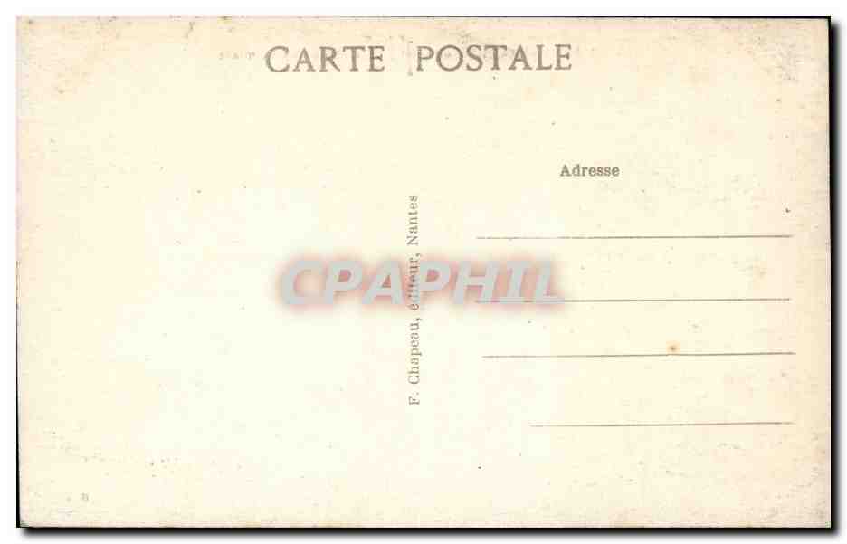 La Baule sur Mer CPA La place des palmiers — Rückseite