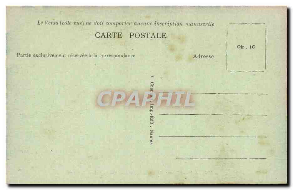 La Baule sur Mer CPA Avenue des platanes — Rückseite