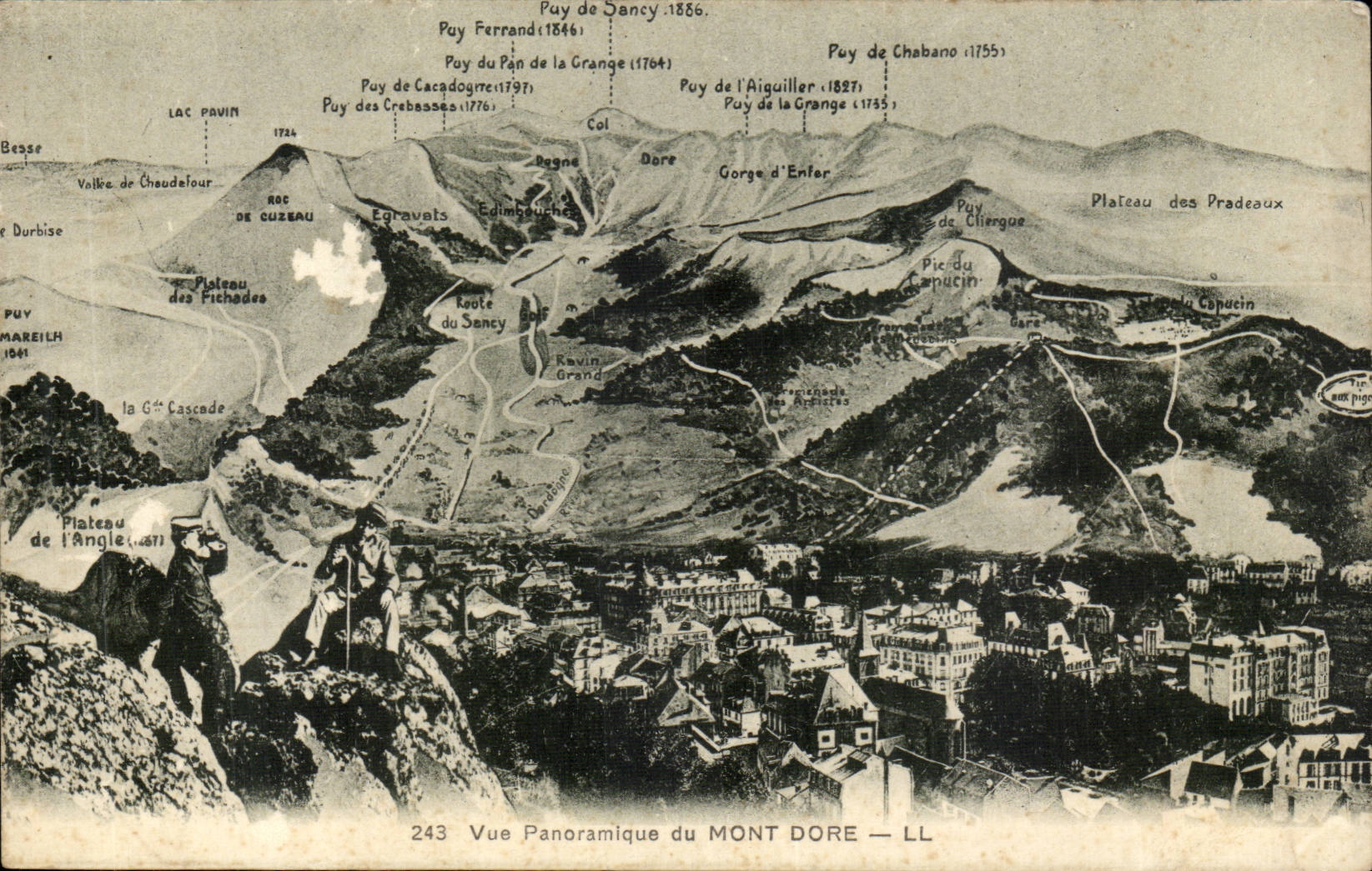 CPA Vue panoramique du Mont Dore 