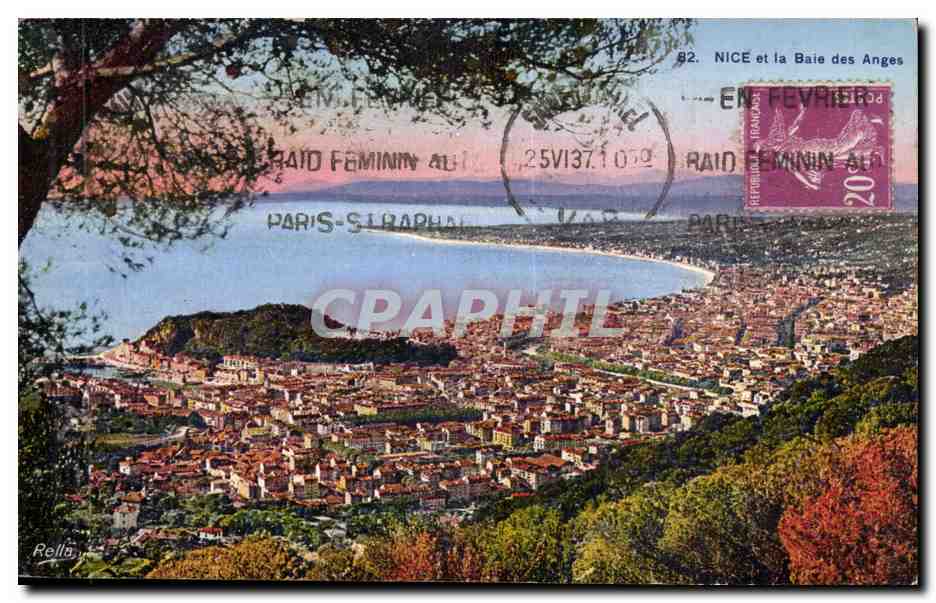 Nice CPA La baie des anges