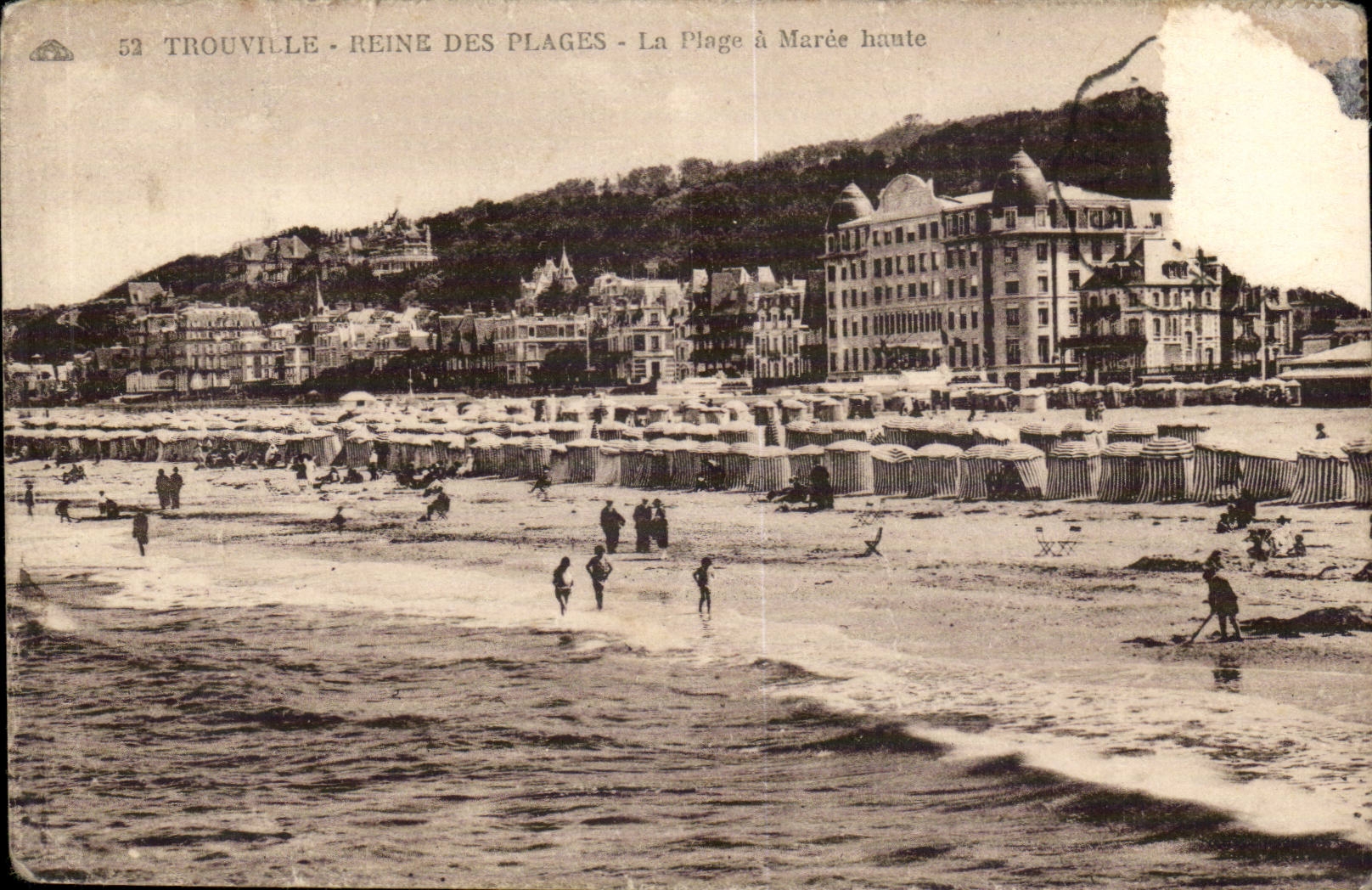 Trouville - Reine des Plages - La Plage à Marée haute