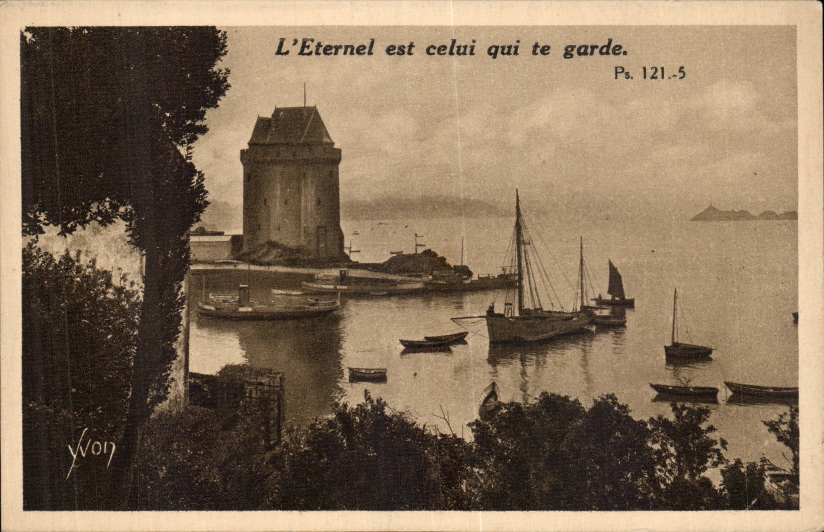 Saint-Malo - Le Port Saint-Père et la Tour Solidor — Édition d'Art YVON, Paris