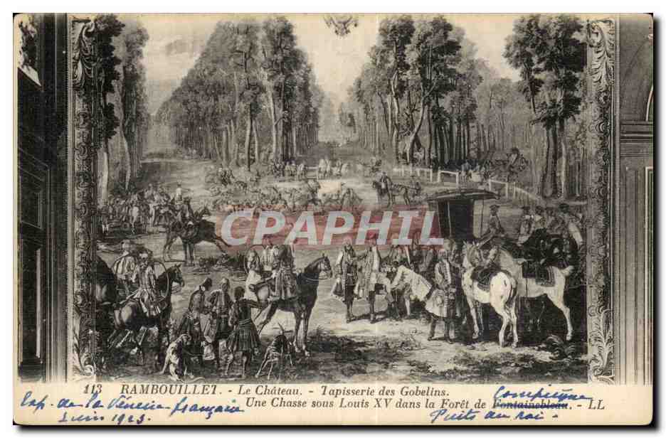 Rambouillet CPA Le chateau TApisserie des Gobelins