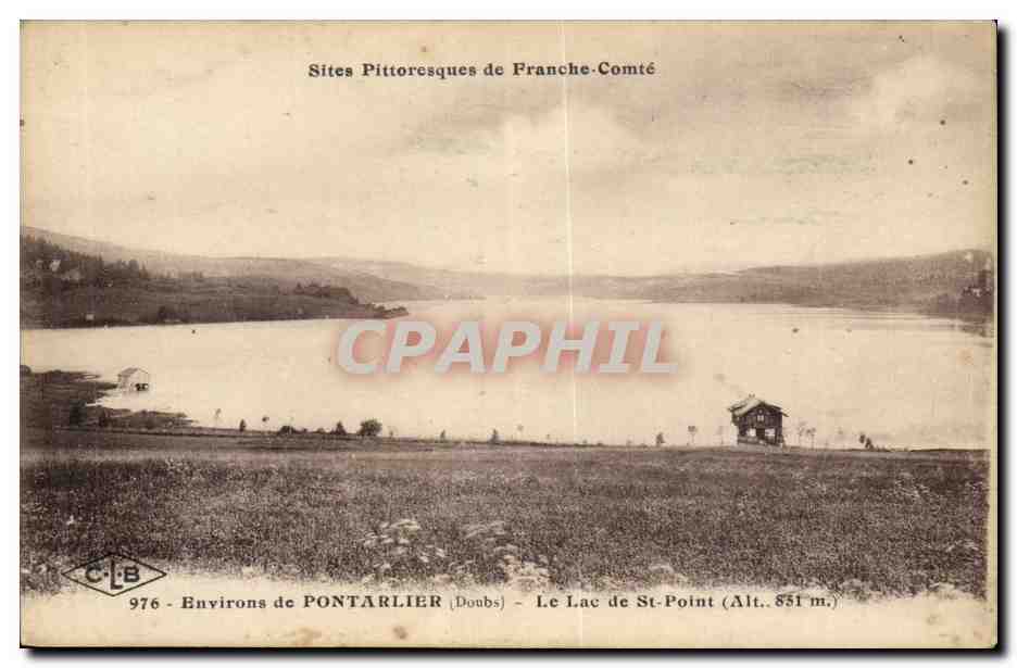 Environs de Pontarlier CPA le lac de St pont