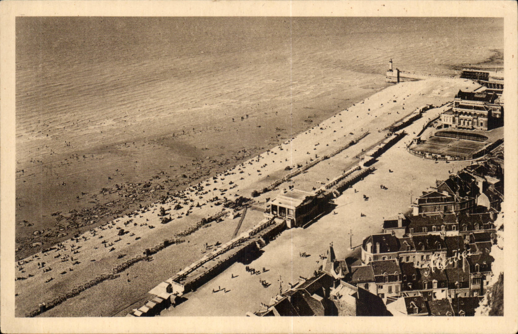 Le Treport Eu Mers CPA La plage du TReport