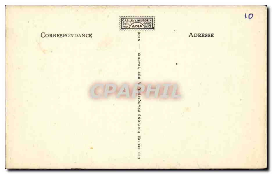 Aix les Bains CPA Vue generale et massif de la Chambotte — Verso