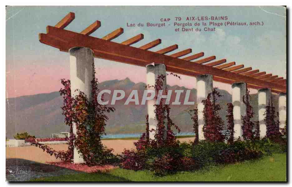Lac du Bourget - Pergola de la Plage (Pétriaux, arch.) — Aix-les-Bains, CAP 79