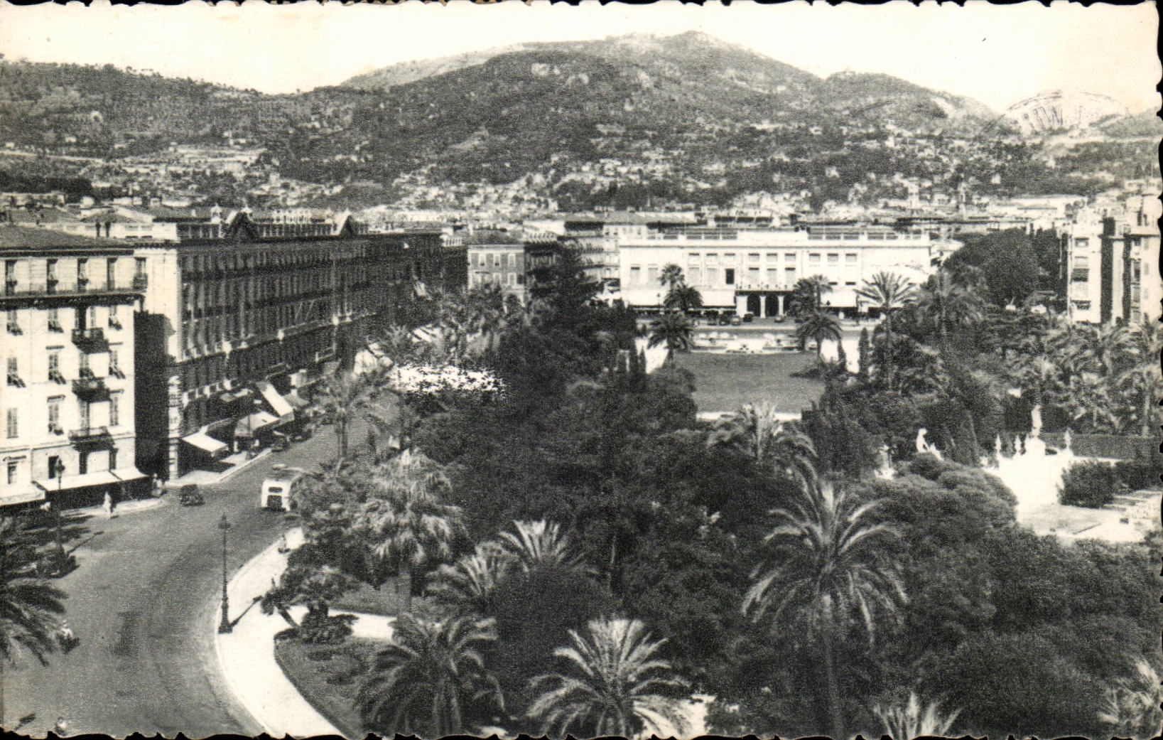 Nice CPA Les jardins Albert 1er le casino et le theatre de verdure