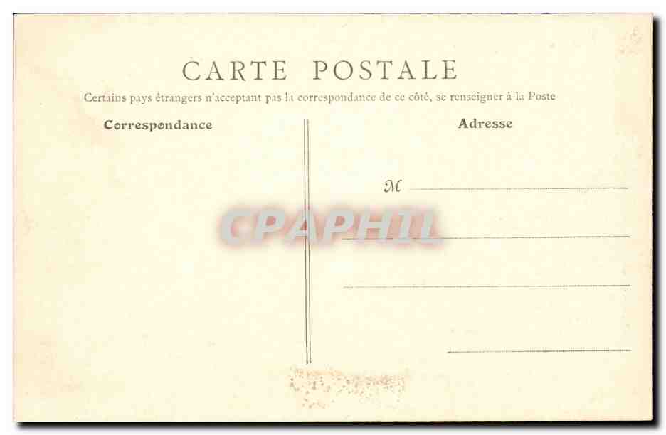 Lyon CPA place Bellecour Statue de Louis XIV — Verso