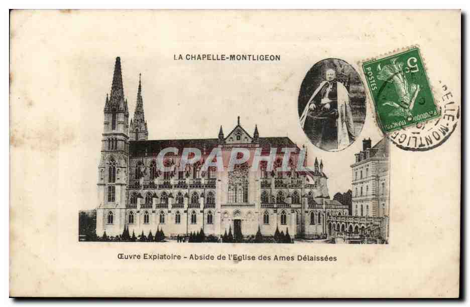 La Chapelle Montligeon CPA Oeuvre expiatoire Abside de l'eglise des ames delaissees