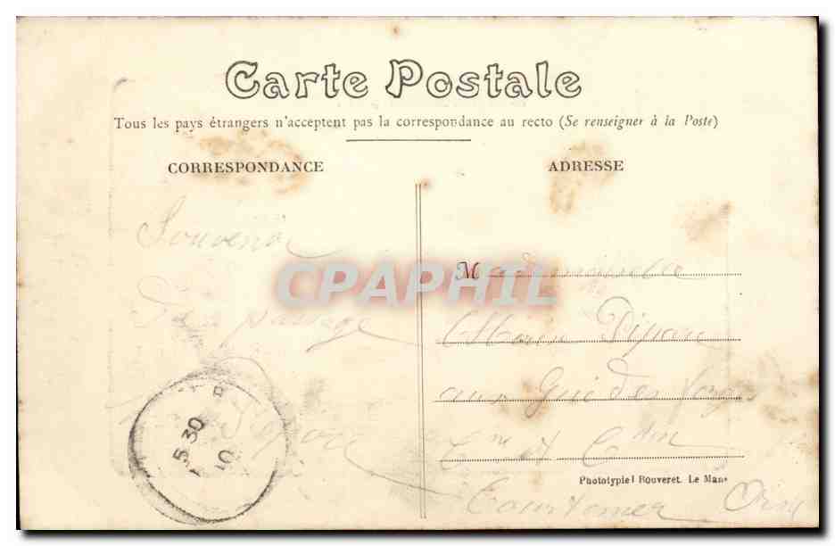 La Chapelle Montligeon CPA Oeuvre expiatoire Abside de l'eglise des ames delaissees — Rückseite