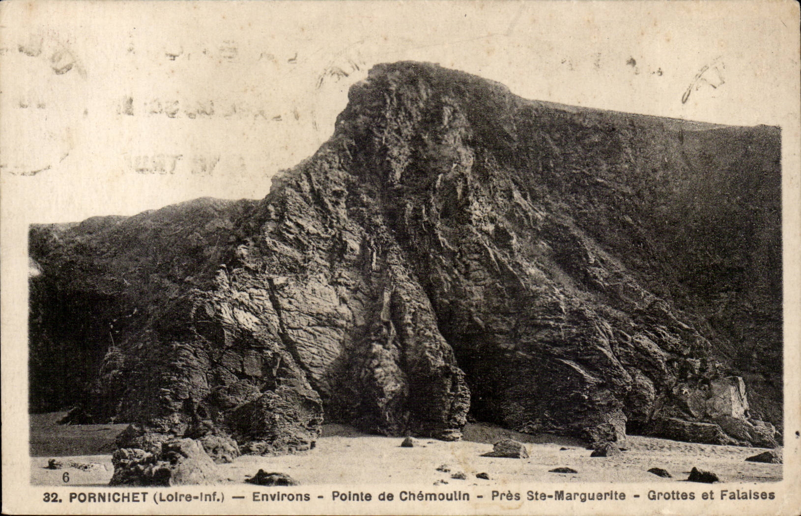 Pornichet CPA Environs Pointe de Chemoulin Pres Ste marguerite GRottes et falaises