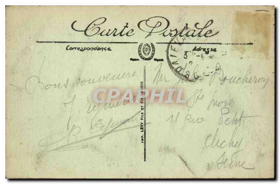 Val d'Ajol CPA Herival Le lac et l'abbaye — Rückseite