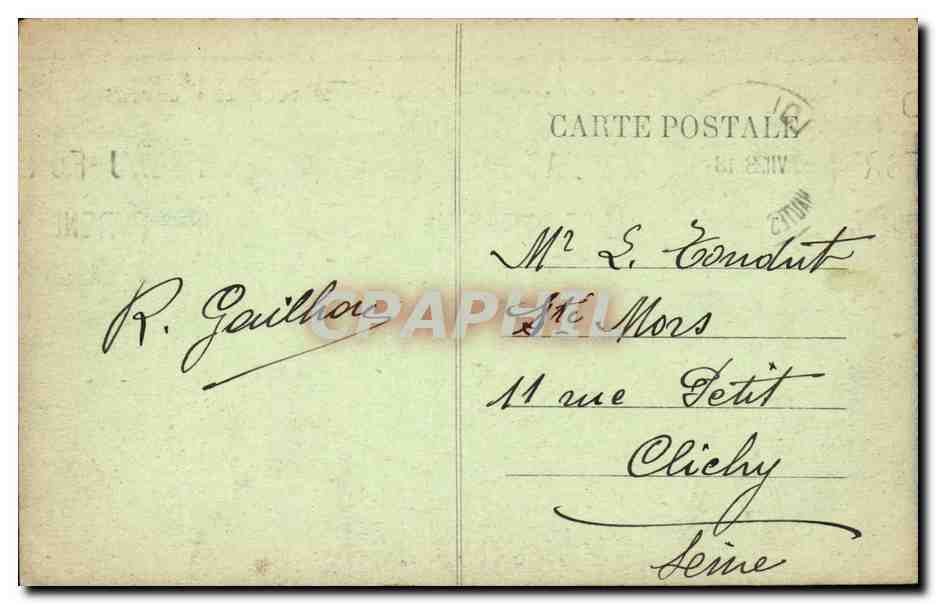 Lourdes CPA La basilique — Verso