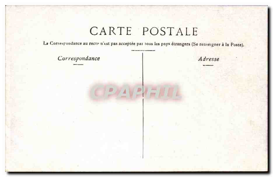 Paris CPA Pylones du Pont Alexandre III — Verso