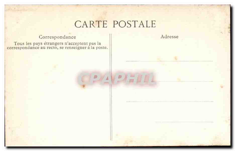 Avignon CPA Le palais des papes et la metropole — Verso