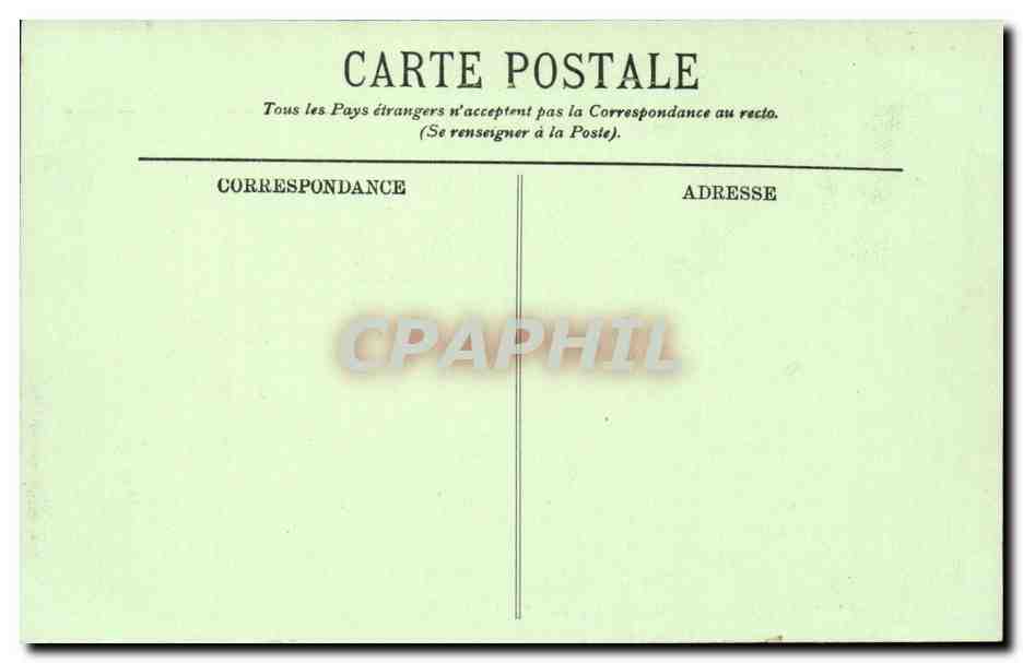 Biarritz CPA La cote des Basques — Verso