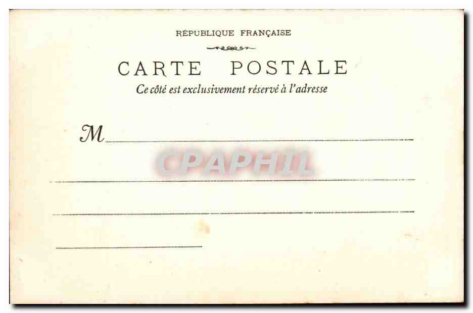 Marseille CPA Le aprc Borely — Rückseite