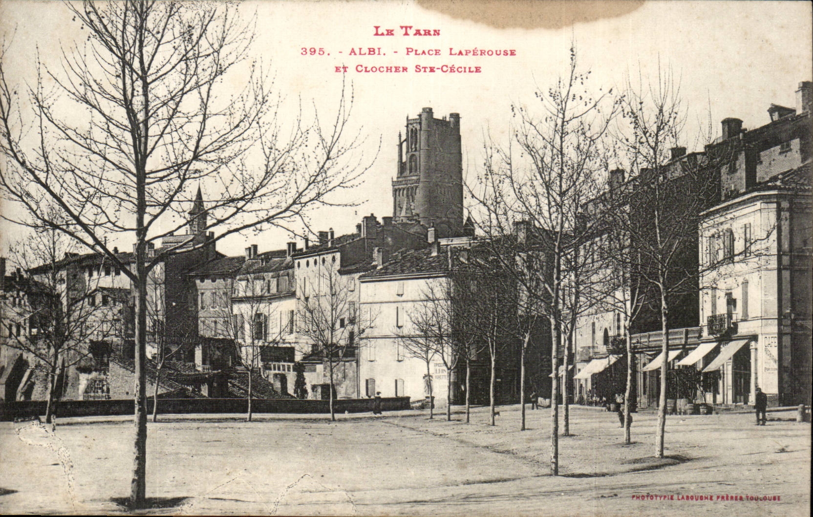 Albi CPA place Laperouse et clocher Ste CEcile