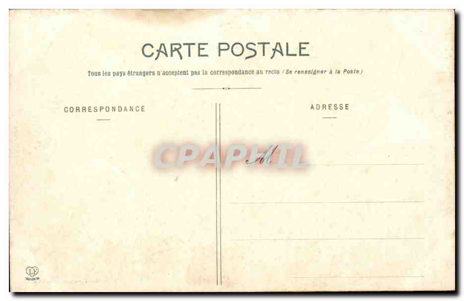 Albi CPA place Laperouse et clocher Ste CEcile — Rückseite