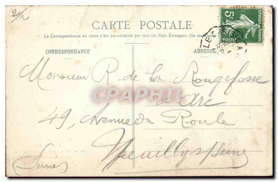 Guerande CPA Les portes gothiques de la cathedrale et la chaire exterieure — Rückseite