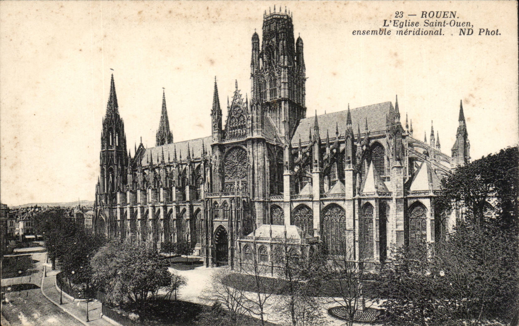 Rouen CPA Eglise Saint ouen ensemble meridional