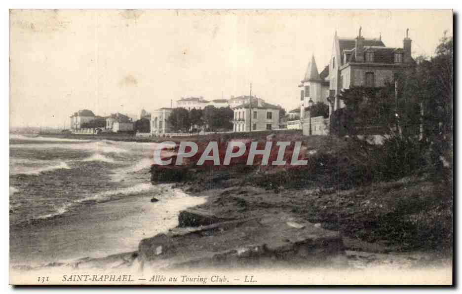 Saint Raphael CPA Allee au Touring Club