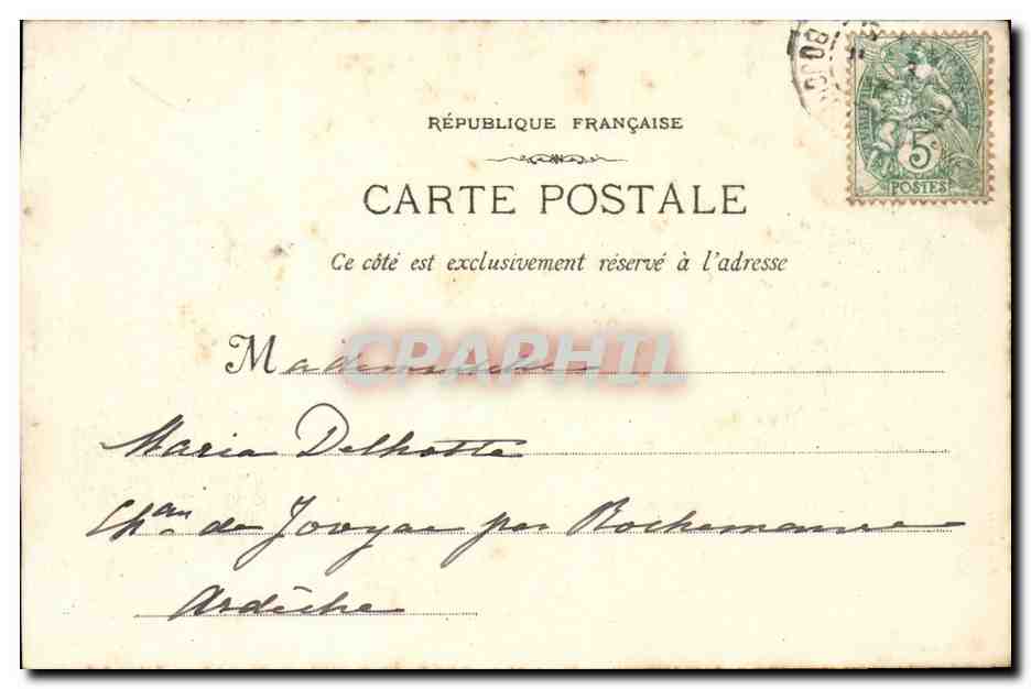 Marseille CPA Abbaye de Saint Victor — Rückseite