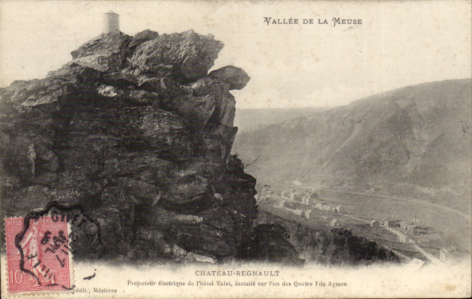 Vallee de la Meuse CPA Chateau Regnault Projecteur electrique de l'holte Valet