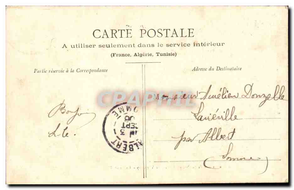 CPA Les environs de Senlis Chateau de Versigny La cour d'honneur — Rückseite
