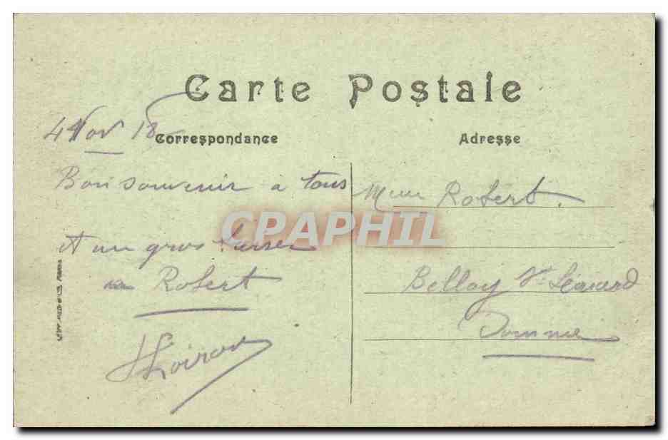 Versailles CPA Bassin de Latone — Verso