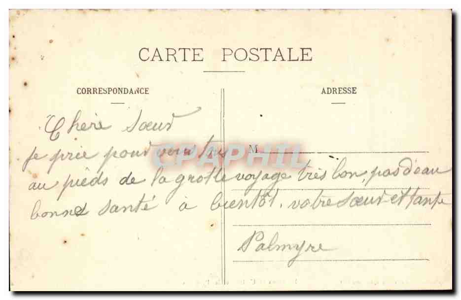 CPA Le vieux Lourdes et les Pyrenees — Verso