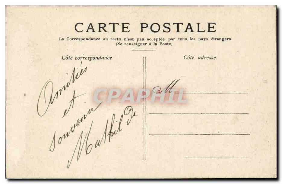 CPA Lourdes Le calvaire breton — Verso