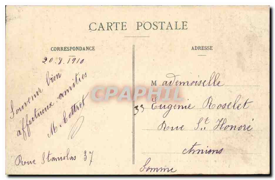 Plombieres les Bains CPA La vierge et la chapelle Saint Joseph — Rückseite