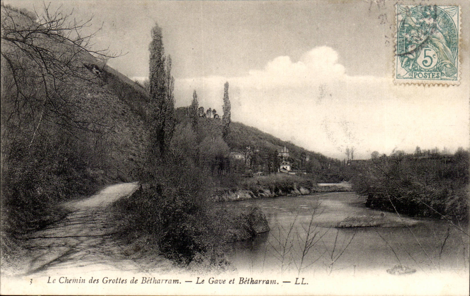 Le Chemin des Grottes de Bétharram — Le Gave et Bétharram — LL.