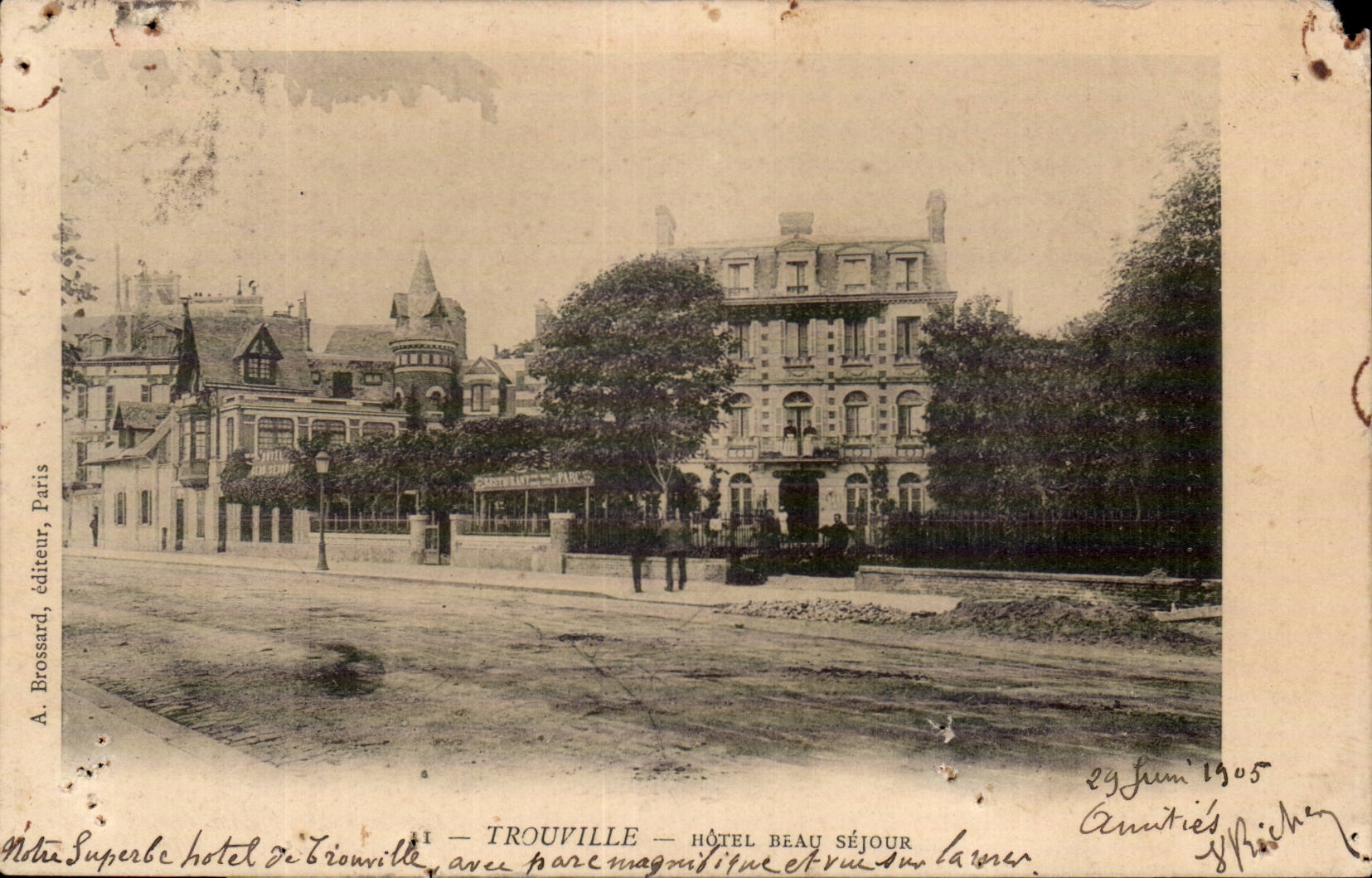 Trouville CPA Hotel beau sejour