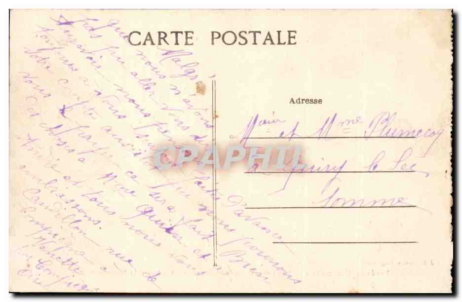 CPA Foret de Compiegne Vue generale de la clairiere de l'armistice (11 novembre 1918) — Rückseite