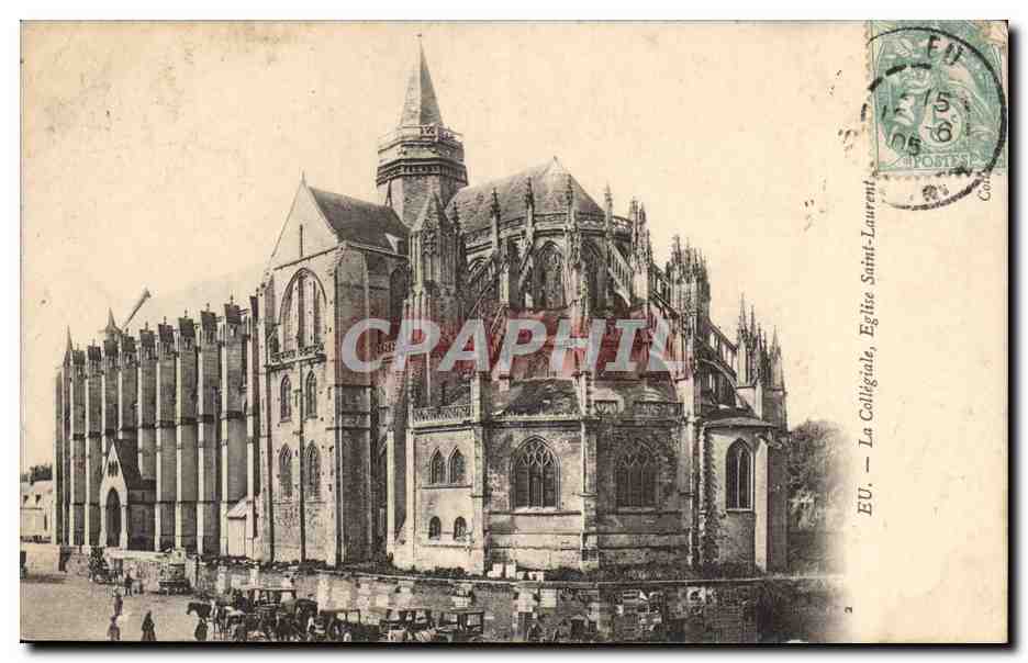 Eu - La Collegiale - Eglise Saint Laurent - CPA 