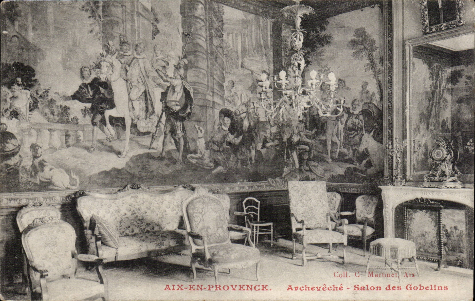 Aix-en-Provence — Erzbistums Palast - Salon des Gobelins — Sammlung G. Martinet, Aix